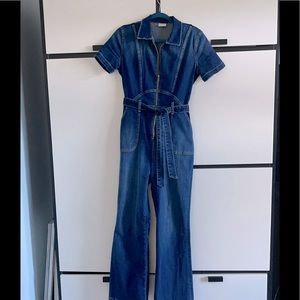 Retro denim jumpsuit